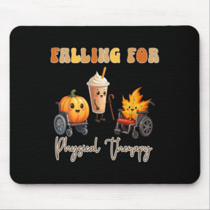 Falling For Physical Therapy Thanksgiving Pumpkin  Mouse Mat