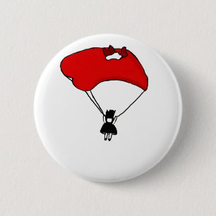 falling hard 6 cm round badge