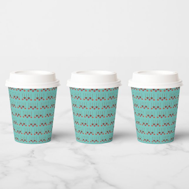 Falling Hearts Paper Cups (Multi)