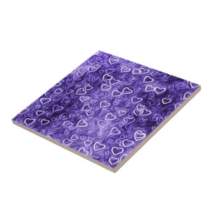 Falling Hearts - Purple Tile
