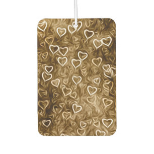 Falling Hearts - Sepia Car Air Freshener