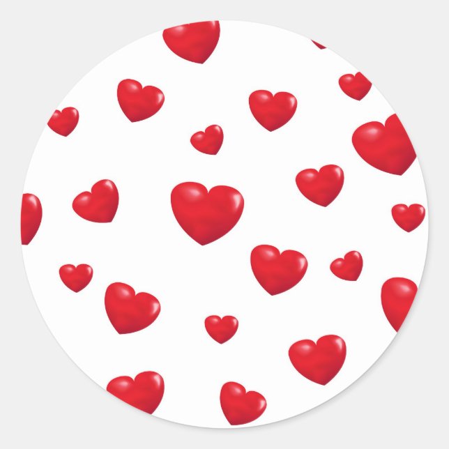 Falling Hearts Sticker (Front)