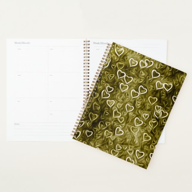 Falling Hearts - Yellow Planner (Display)