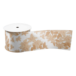 Falling in Autumn leaves Ribbon Satin Ribbon