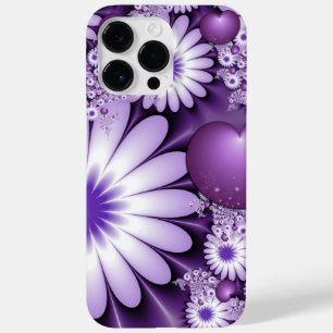 Falling in Love Abstract Flowers & Hearts Fractal Case-Mate iPhone 14 Pro Max Case
