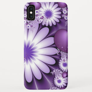 Falling in Love Abstract Flowers & Hearts Fractal iPhone XS Max Case