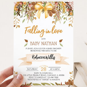 Falling in Love Baby Shower Invitation