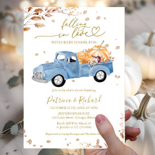 Falling in Love Baby Shower Invitation