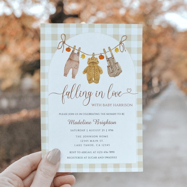 Falling In Love Baby Shower Invitation (Creator Uploaded)