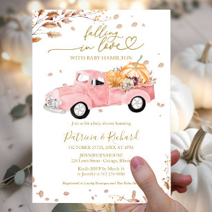 Falling in Love Budget Baby Shower Invitations Flyer