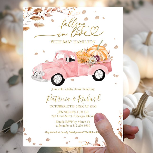 Falling in Love Budget Baby Shower Invitations Flyer (Creator Uploaded)