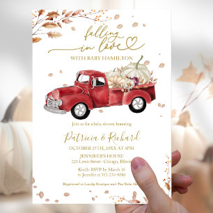 Falling in Love Budget Baby Shower Invitations Flyer