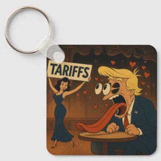 Falling in love with Tariffs Key Ring