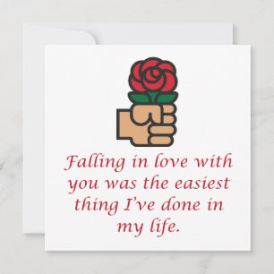 Falling In Love With You Holiday Card