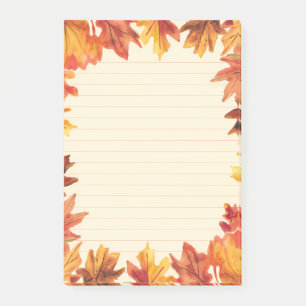 Falling Into Focus: Autumn Leaf Post-it Notes