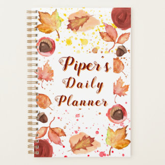 Falling into Fun Personalised Daily Planner