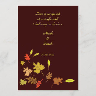 Falling Leaves 2 Invitation