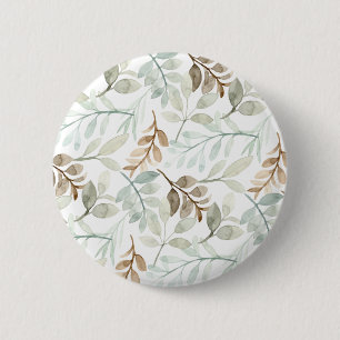Falling leaves 6 cm round badge