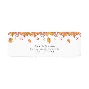 Falling leaves autumn baby shower