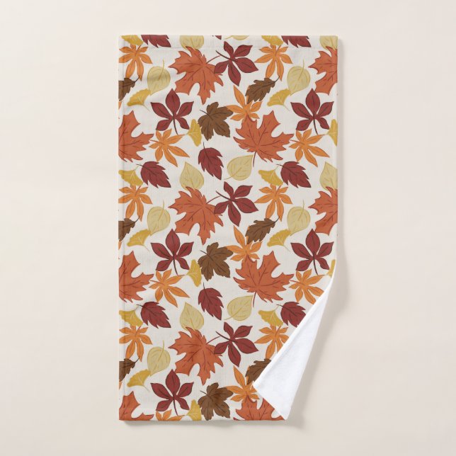 Falling Leaves Autumnal Hand Towel (Hand Towel)