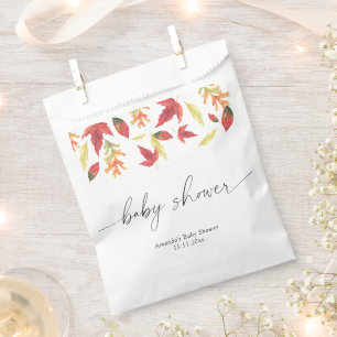 Falling leaves Baby Shower Favour Bags