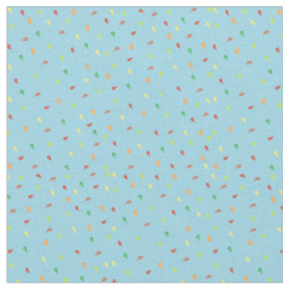 Falling Leaves - Blue Fabric