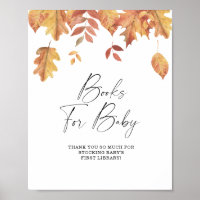 Falling leaves - books for baby poster