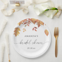 Falling leaves bridal shower Favour Tags