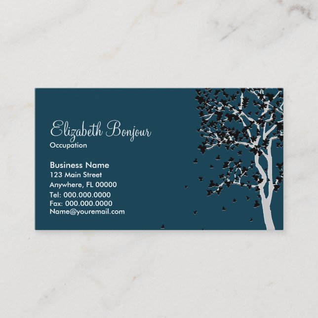 Falling Leaves ~ Business Cards (Front)