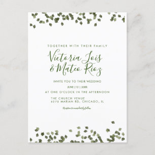 Falling Leaves Fall Autumn Rustic Wedding   Postcard