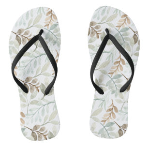 Falling leaves flip flops