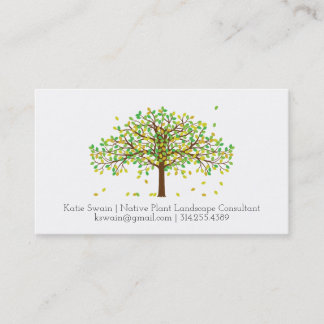 Falling Leaves in the Wind Business Card