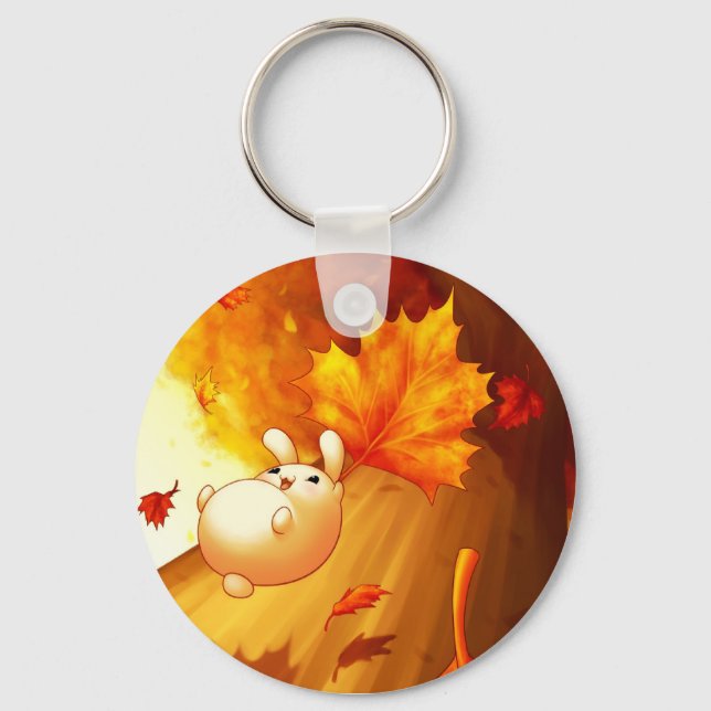 Falling Leaves Keychain (Front)