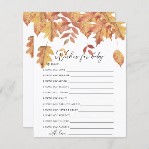 Falling leaves - Party game   wishes for baby game