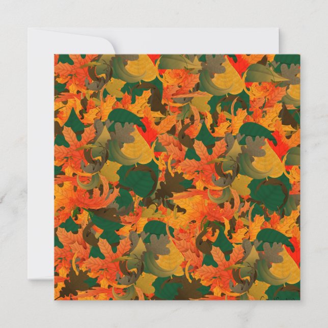 Falling Leaves Pattern for Autumn (Front)