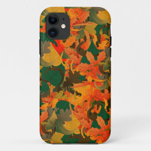 Falling Leaves Pattern for Autumn iPhone 11 Case