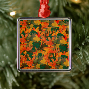 Falling Leaves Pattern for Autumn Metal Tree Decoration