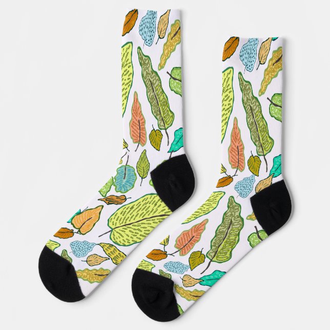 Falling leaves socks (Left)