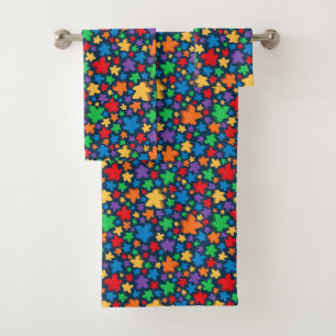 Falling Meeples All-Over-Print Towel Set
