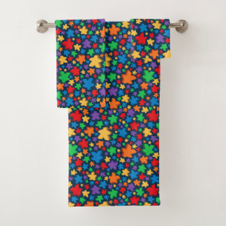 Falling Meeples All-Over-Print Towel Set