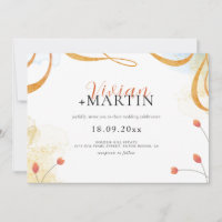 Falling Melody Poetic Watercolor Floral Wedding