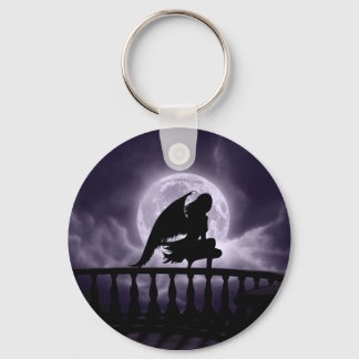 Falling Moon Keychain