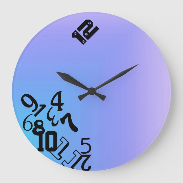 Falling Numbers Large Clock (Front)