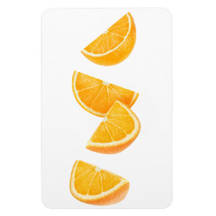 Falling orange pieces magnet