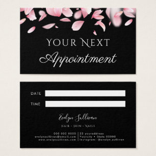 Falling petals Appointment Card