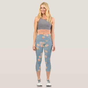 Falling Petals Capri Leggings