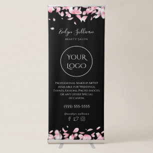 Falling petals retractable banner