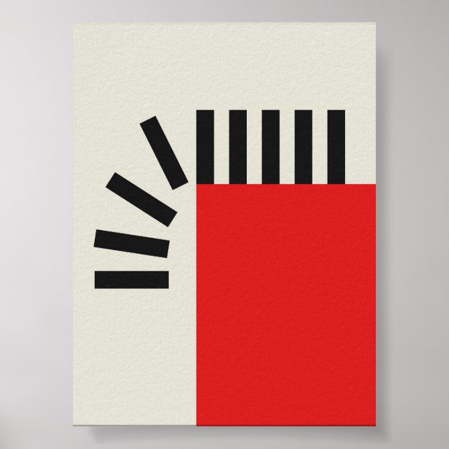 Falling Pixels of Freedom Abstract Poster (Front)