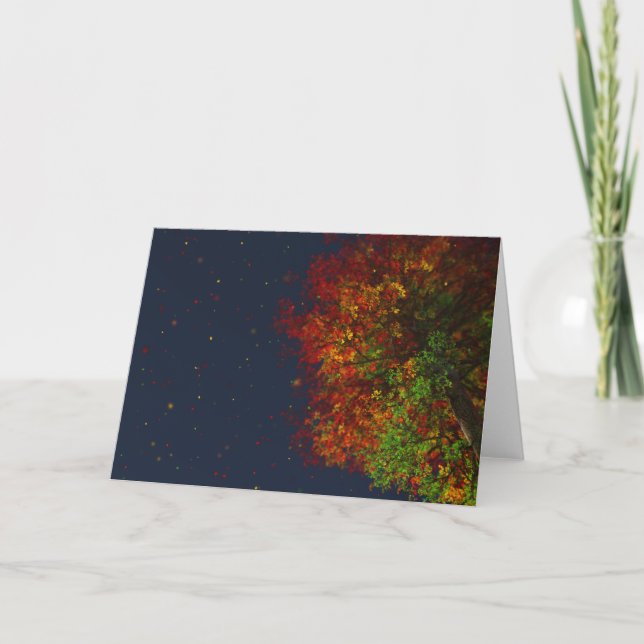 Falling Rainbow Card (Front)