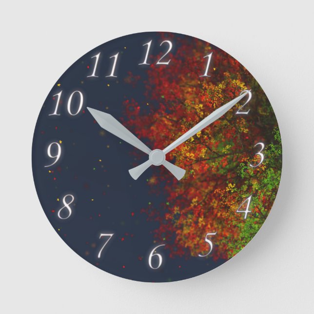 Falling Rainbow Clock (Front)